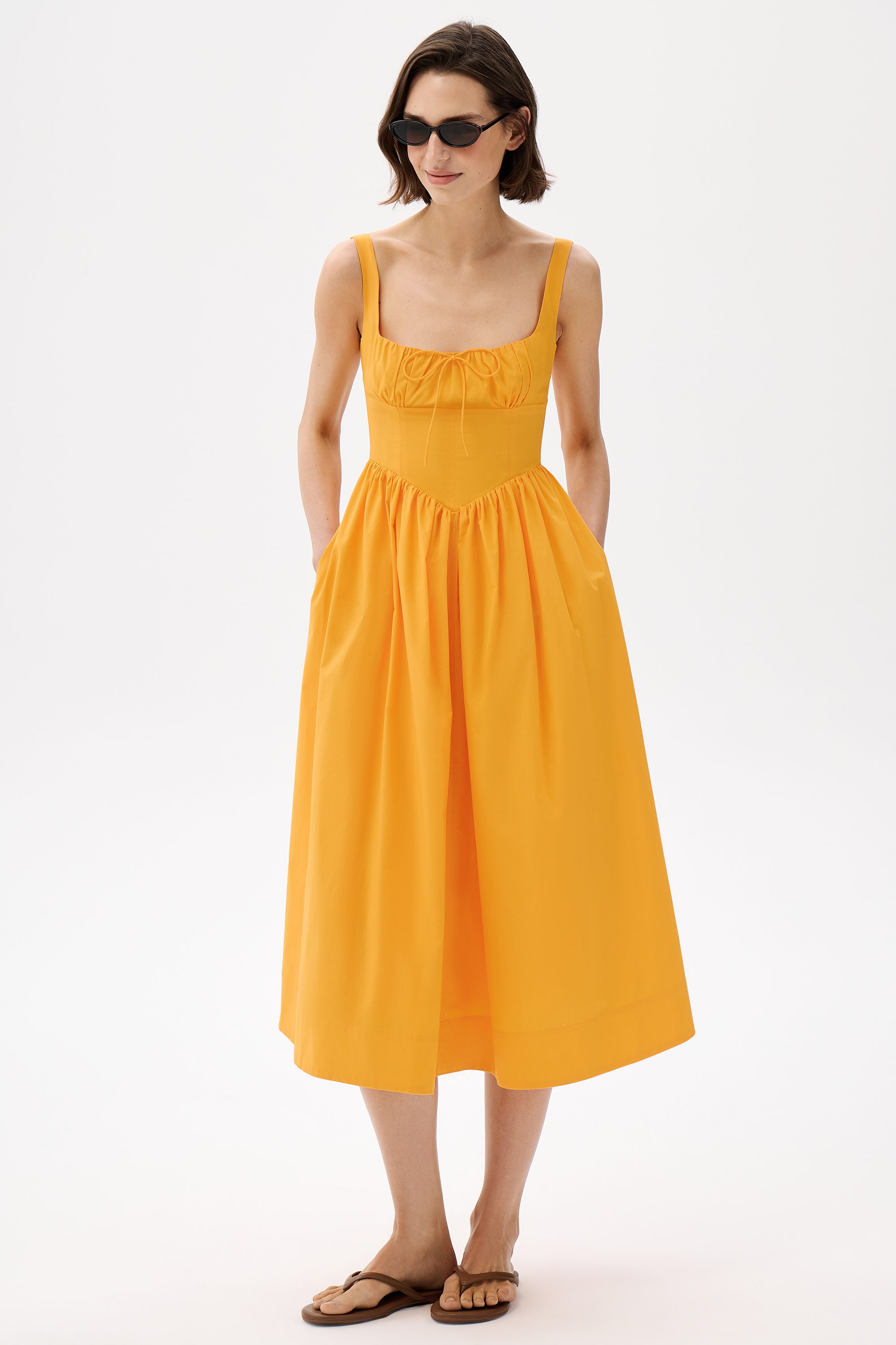 Платье со сборкой на спине Kendall