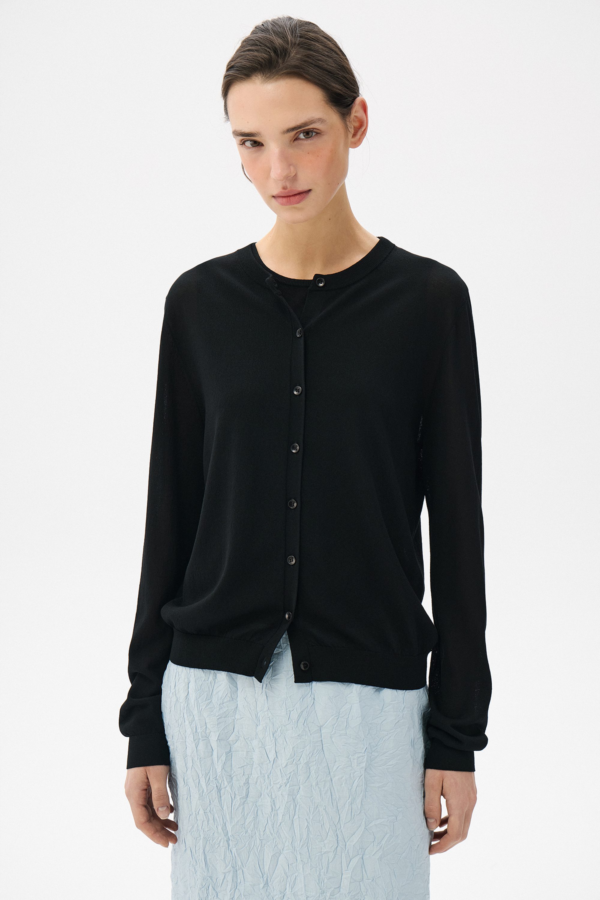 Кардиган из вискозы Voile noir