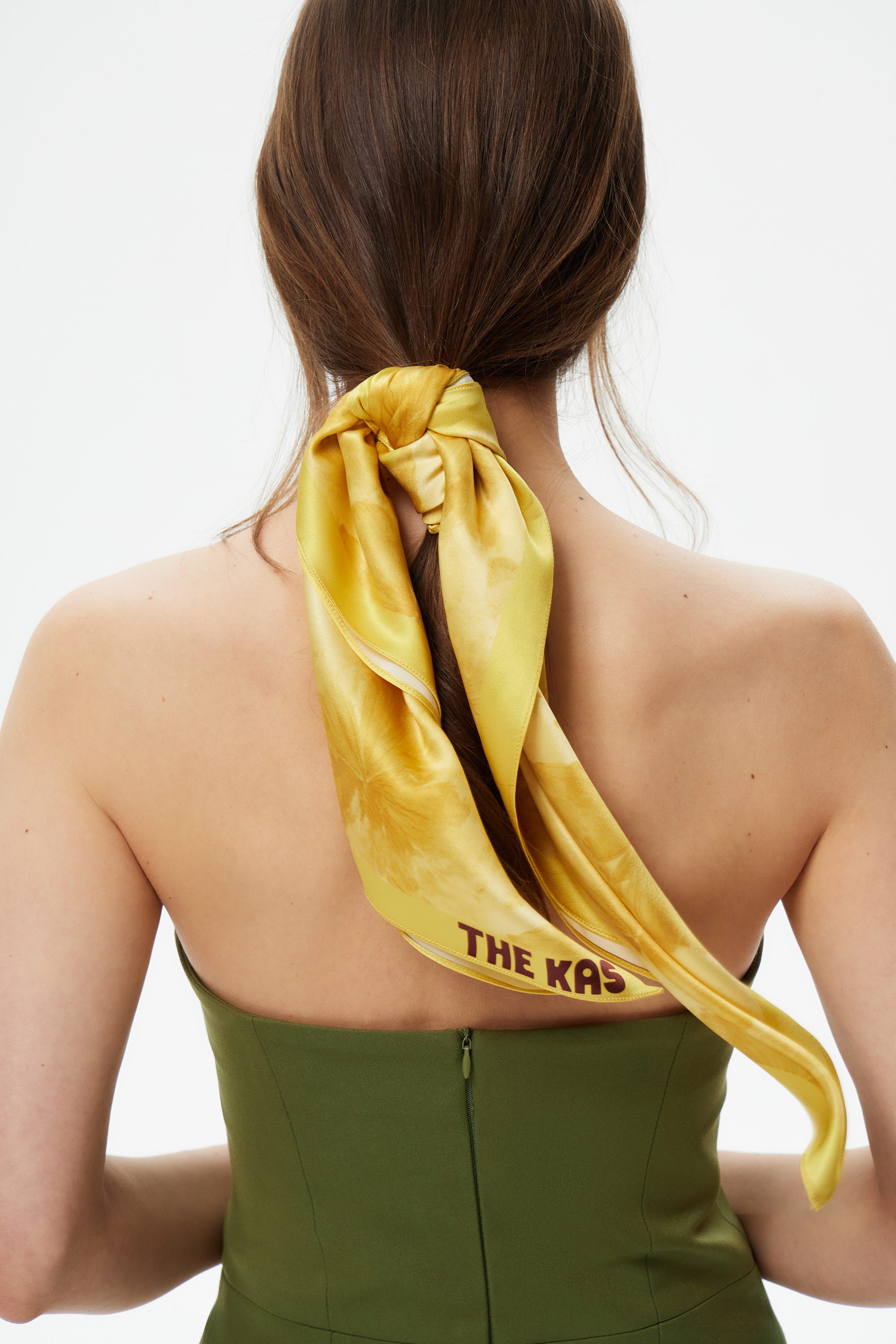 Шелковый платок Fleurs jaunes