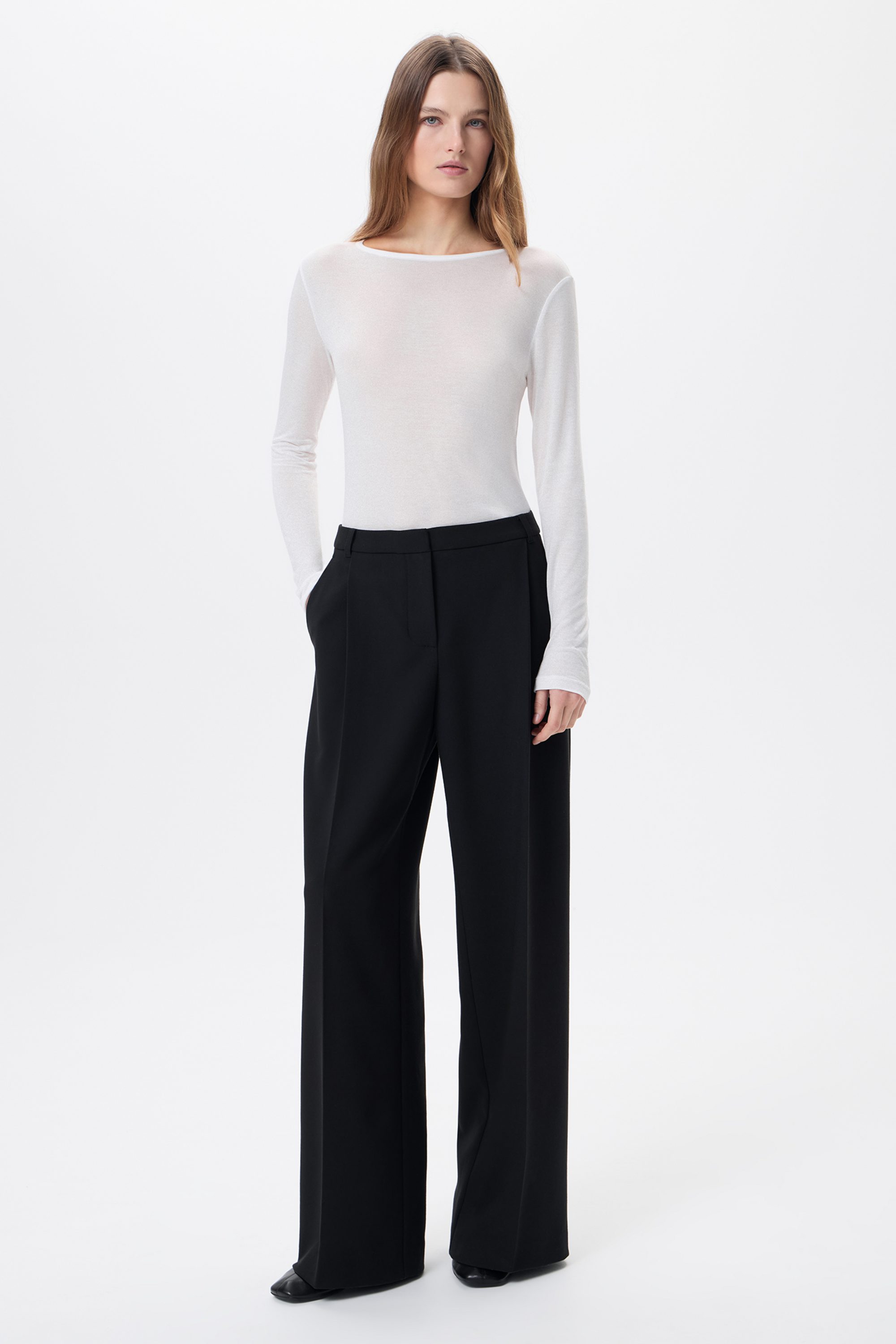 Брюки черные широкие