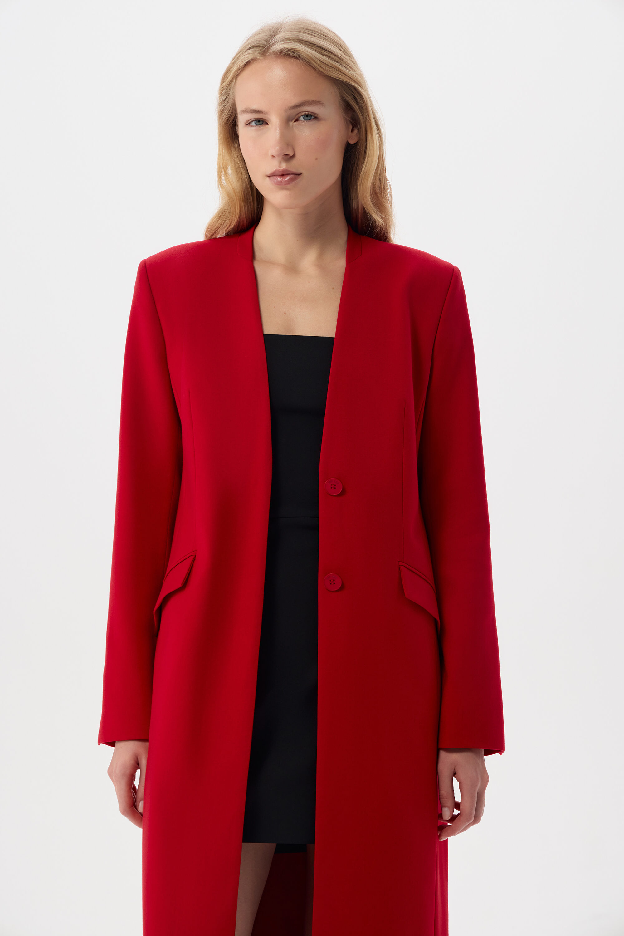 Удлиненный жакет Alma Red
