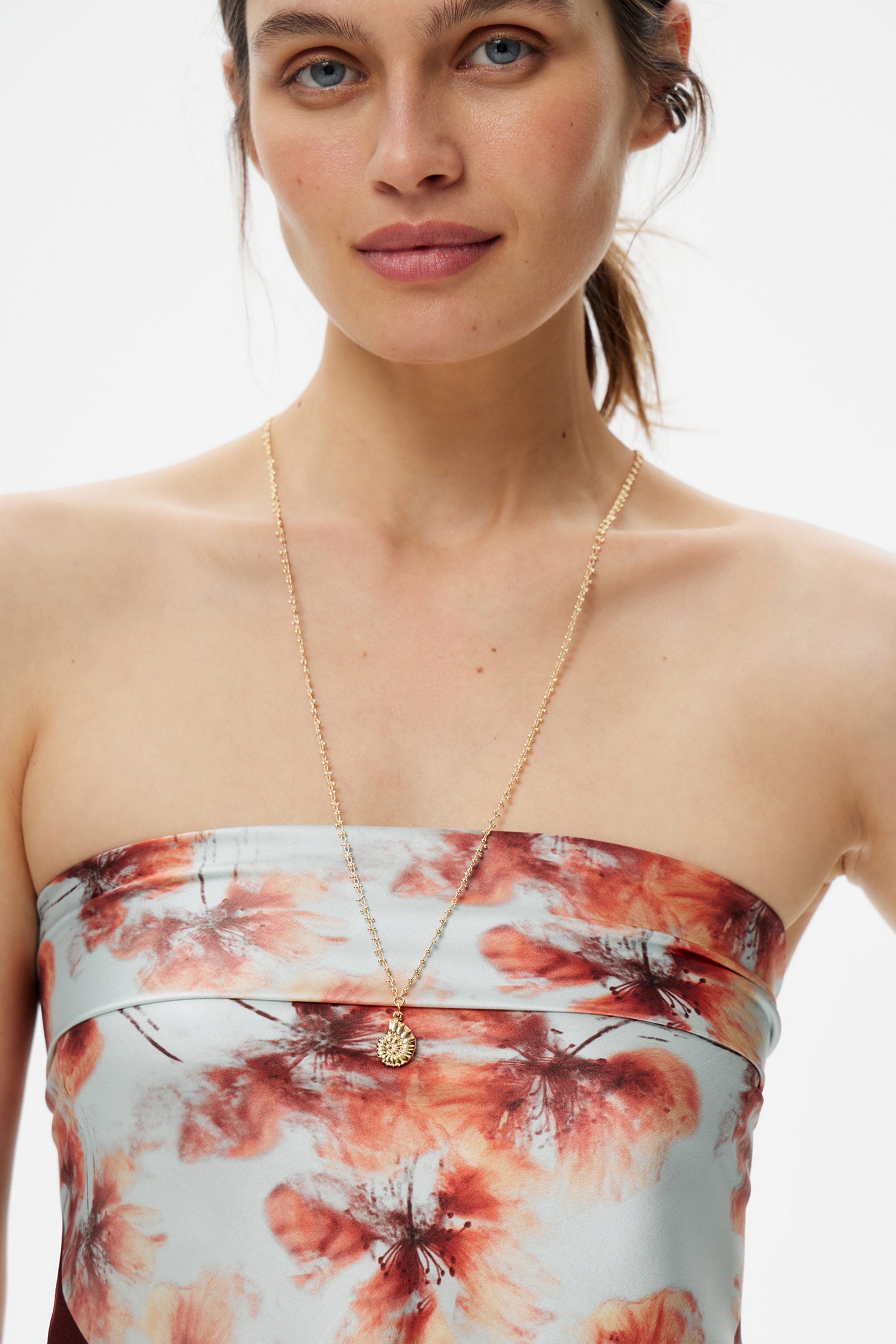 Шелковый платок Fleurs bordeaux