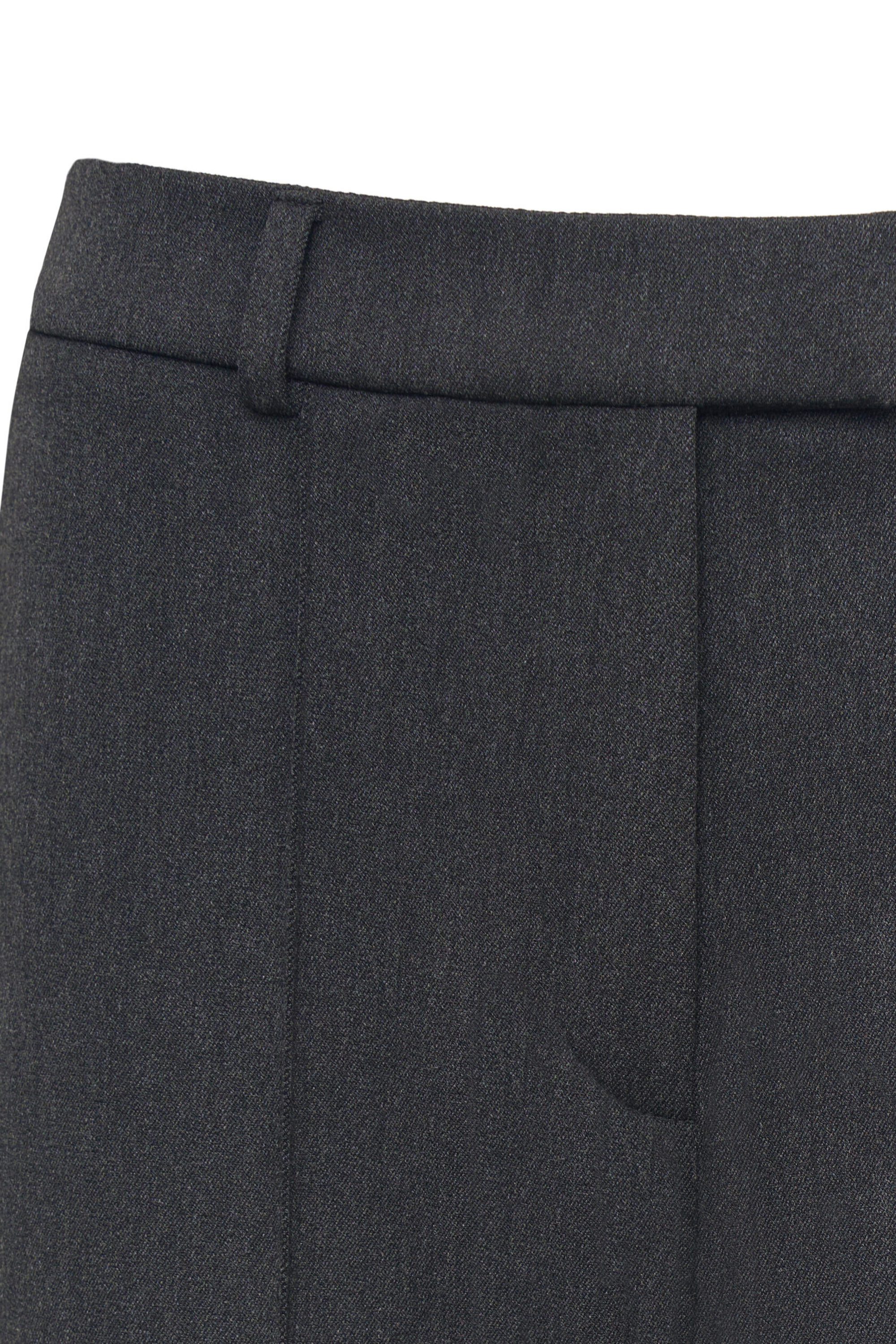 Брюки клеш серые с отстрочкой