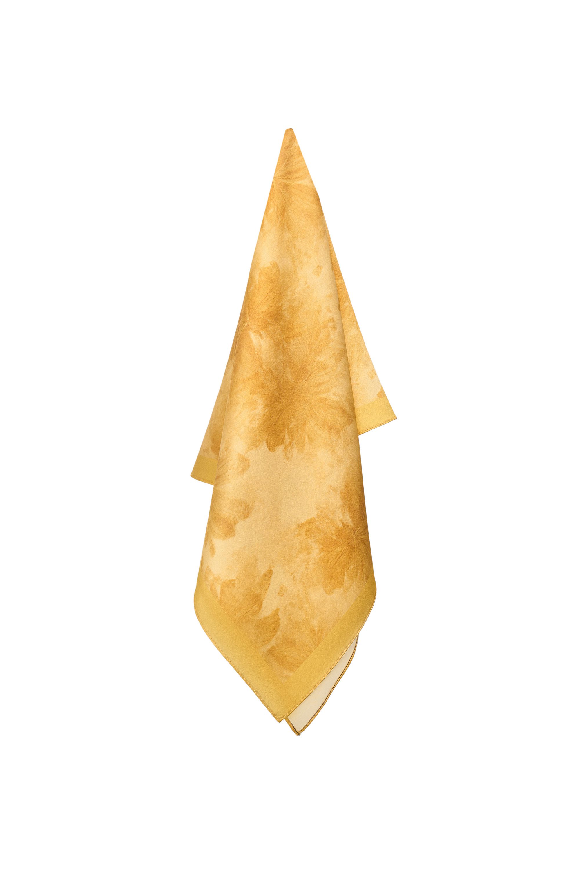 Шелковый платок Fleurs jaunes