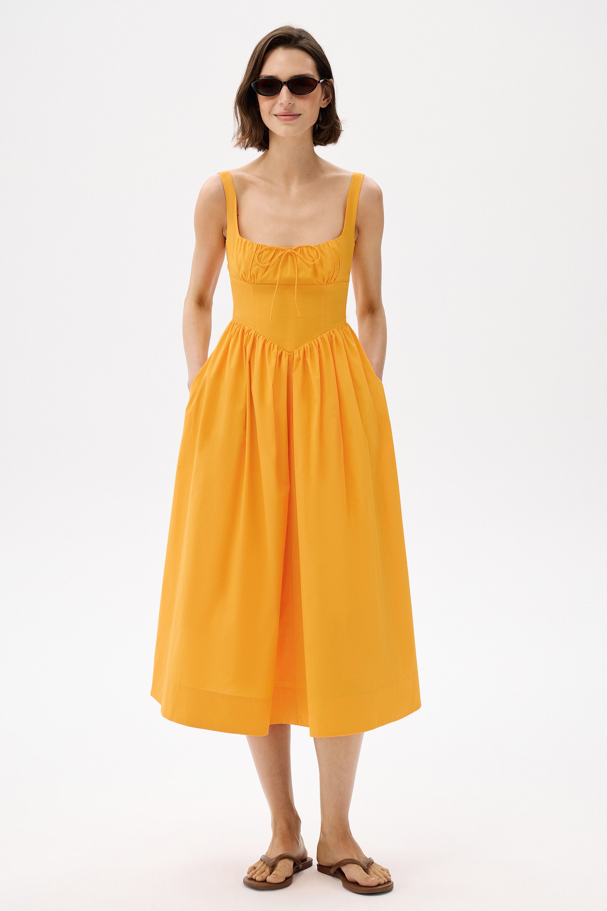 Платье со сборкой на спине Kendall