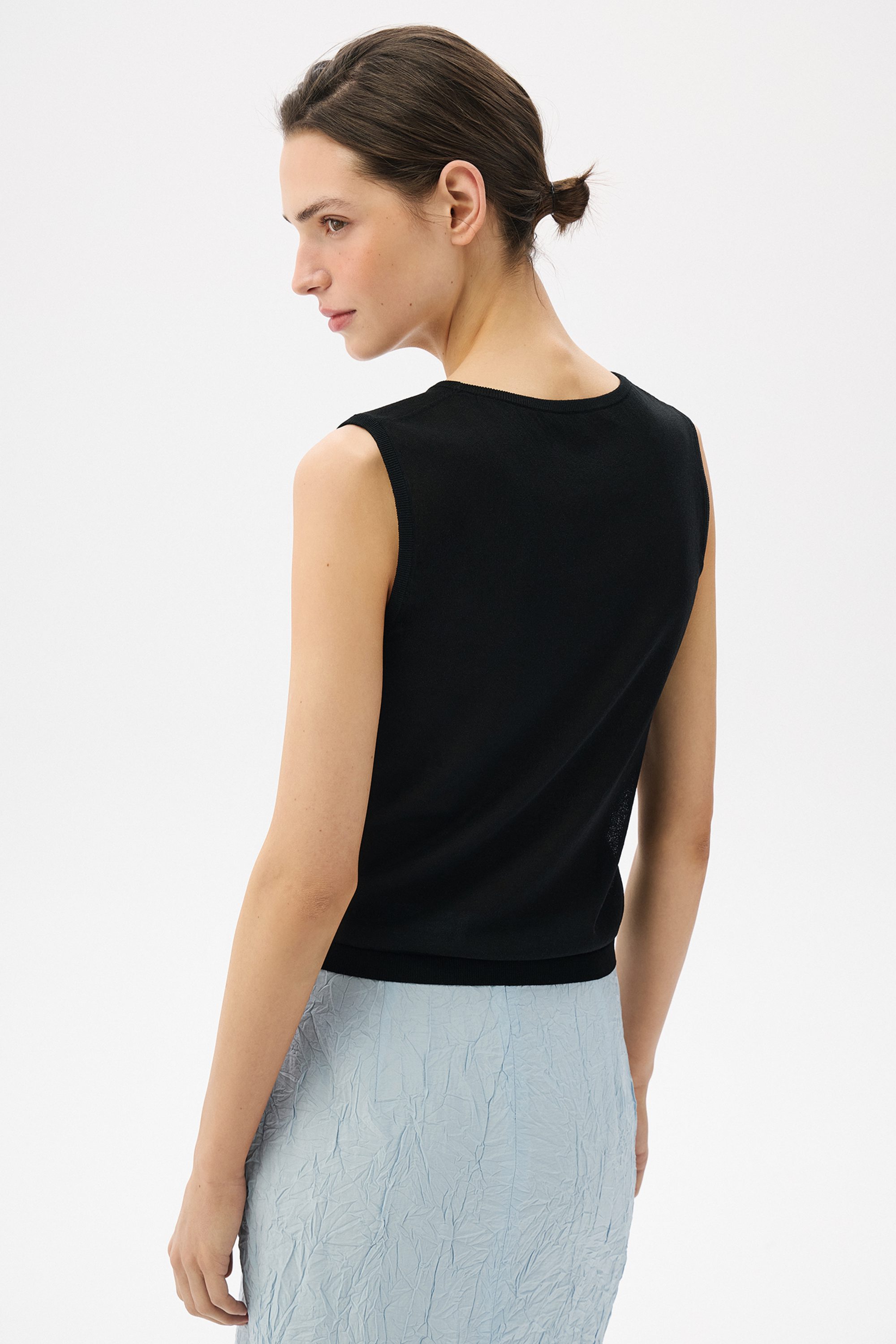 Топ из вискозы Voile noir