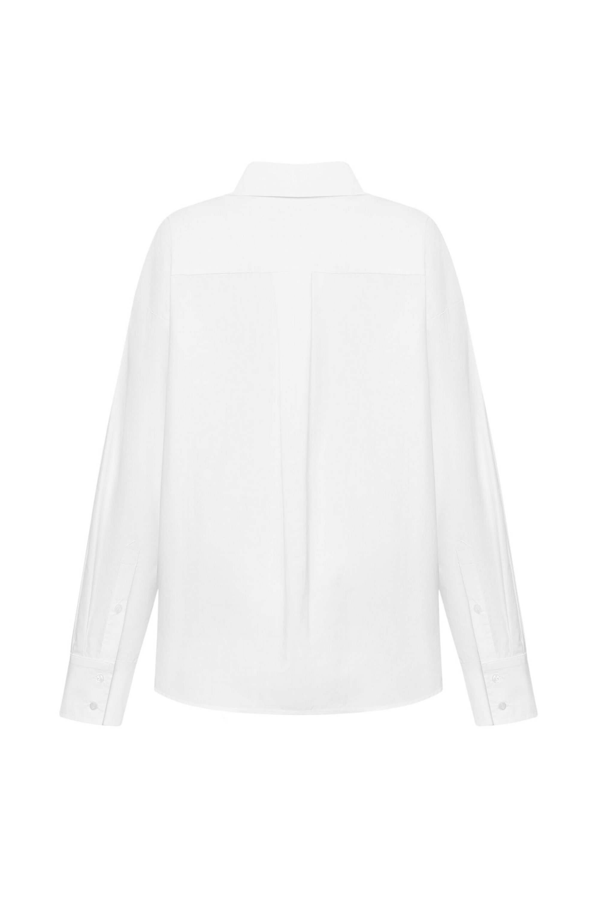 Рубашка белая хлопковая оверсайз