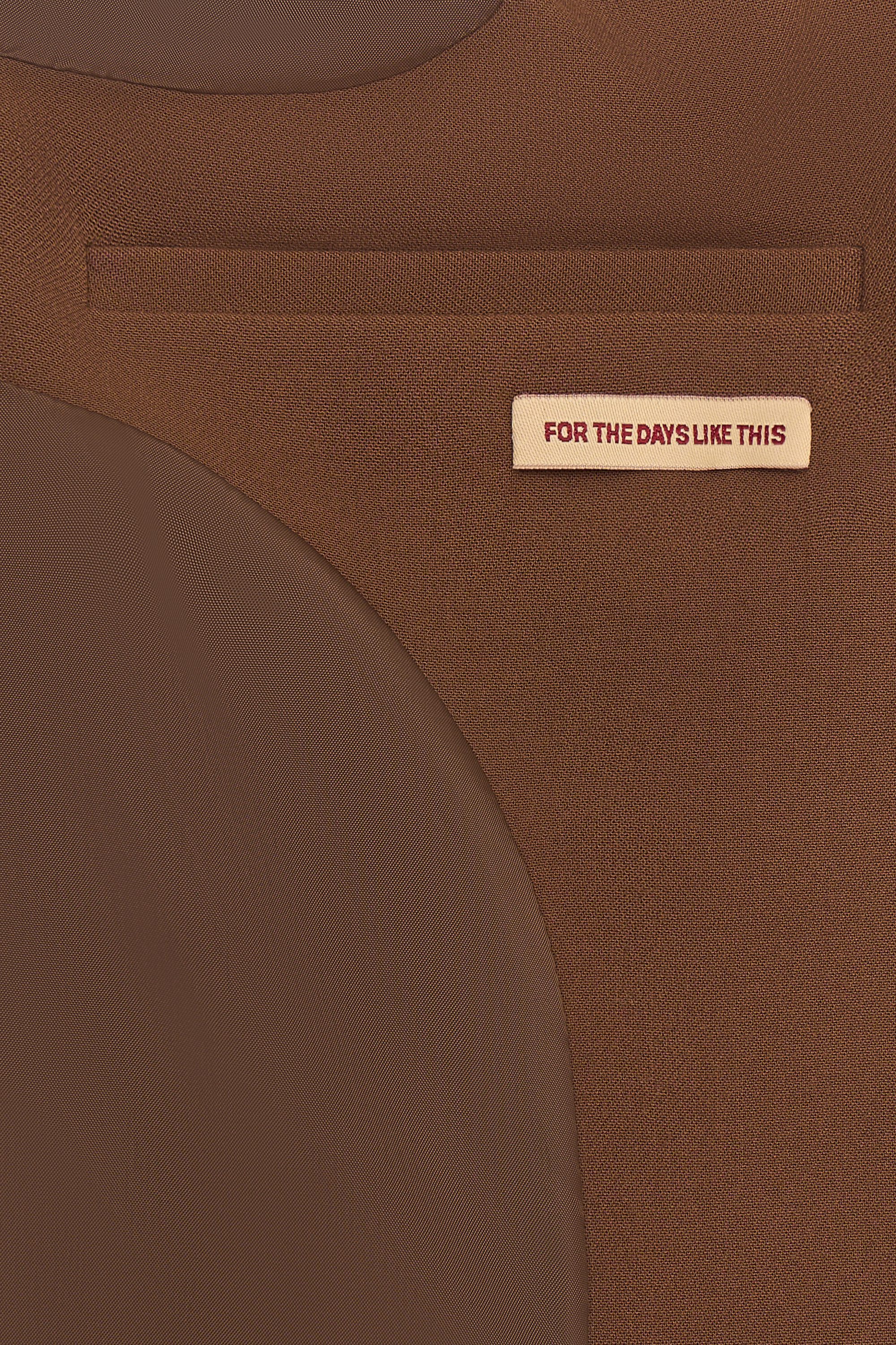 Жакет мужского кроя Snob brun