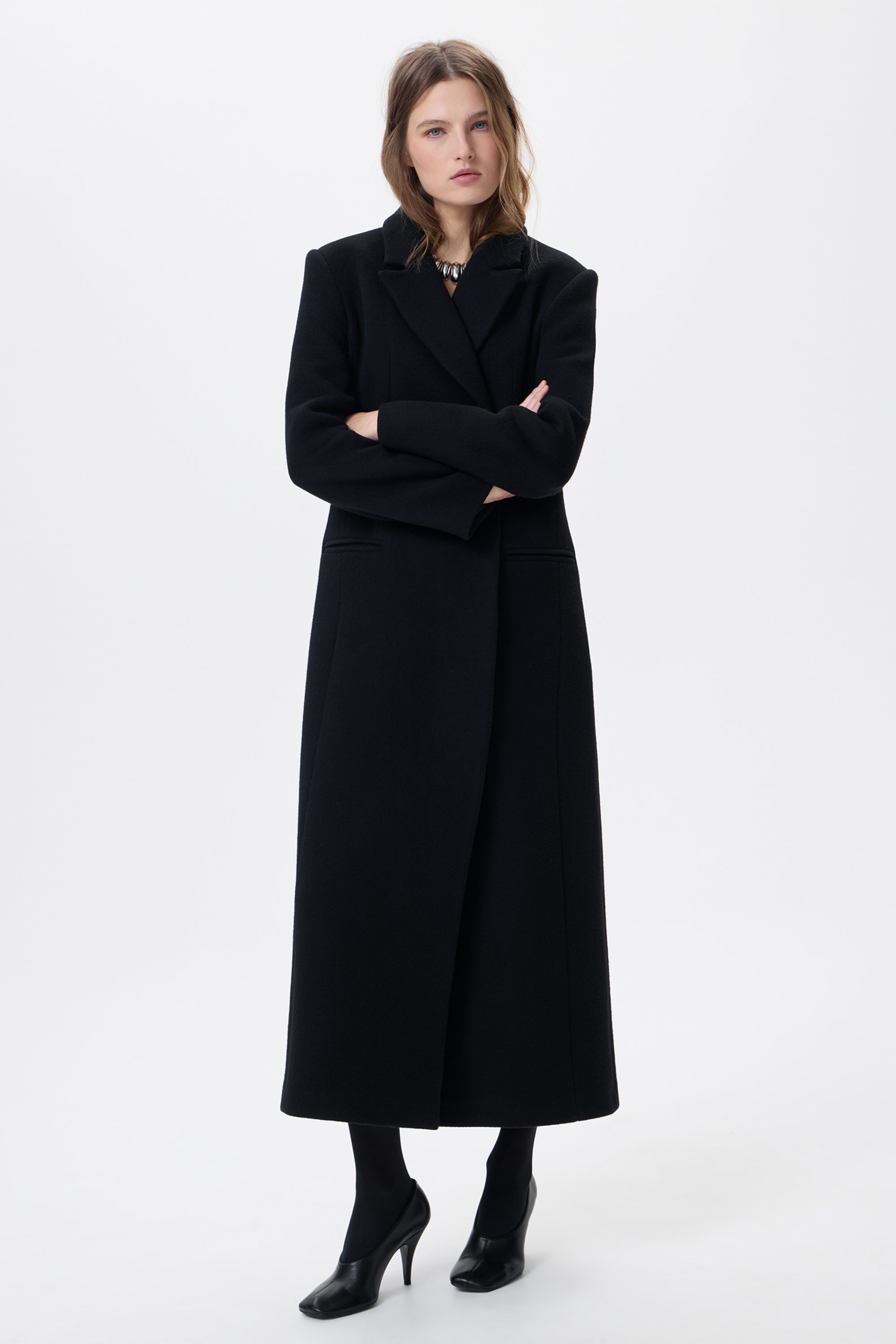 Пальто из 100% шерсти