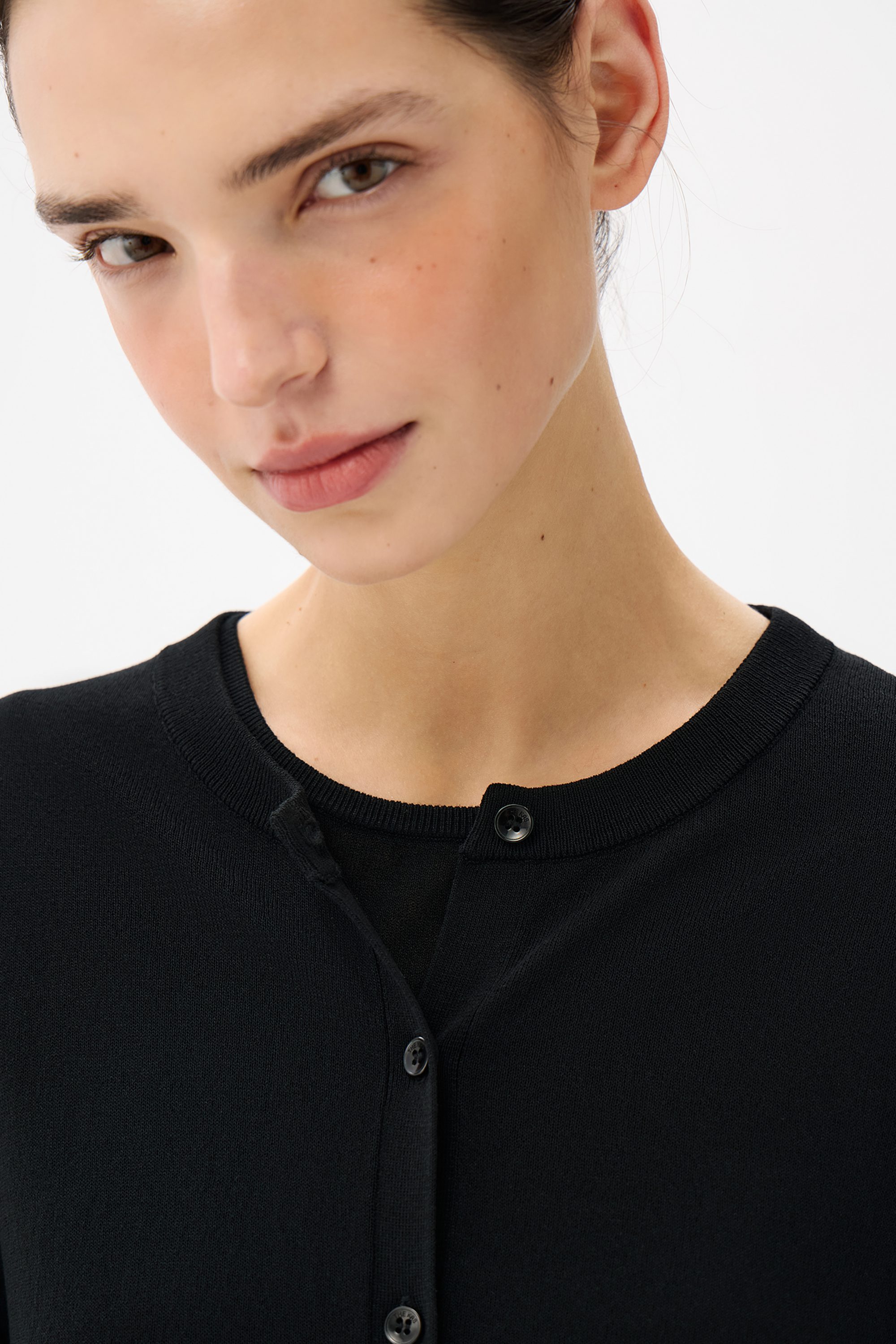 Кардиган из вискозы Voile noir