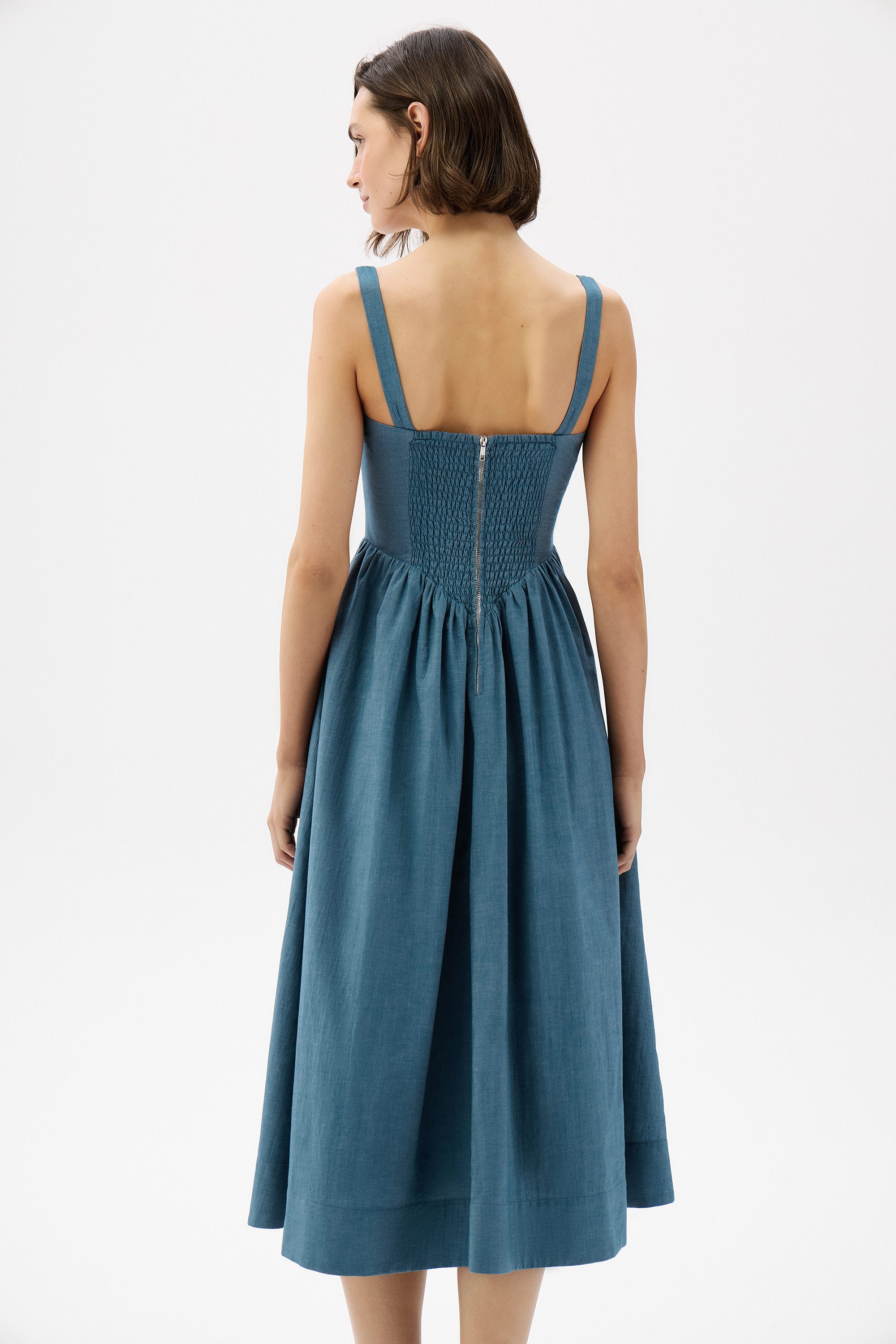 Платье со сборкой на спине Luisa