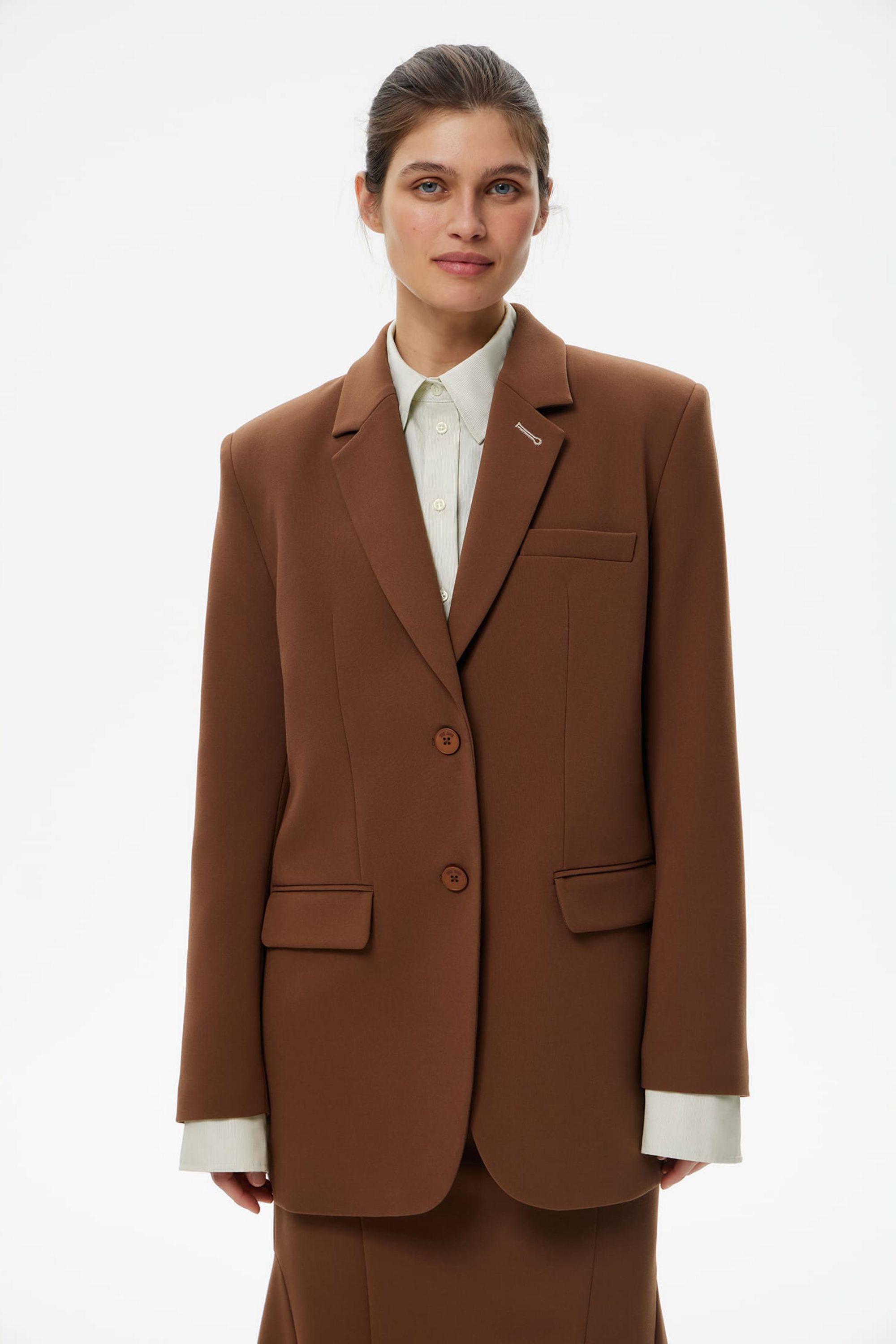 Жакет мужского кроя Snob brun