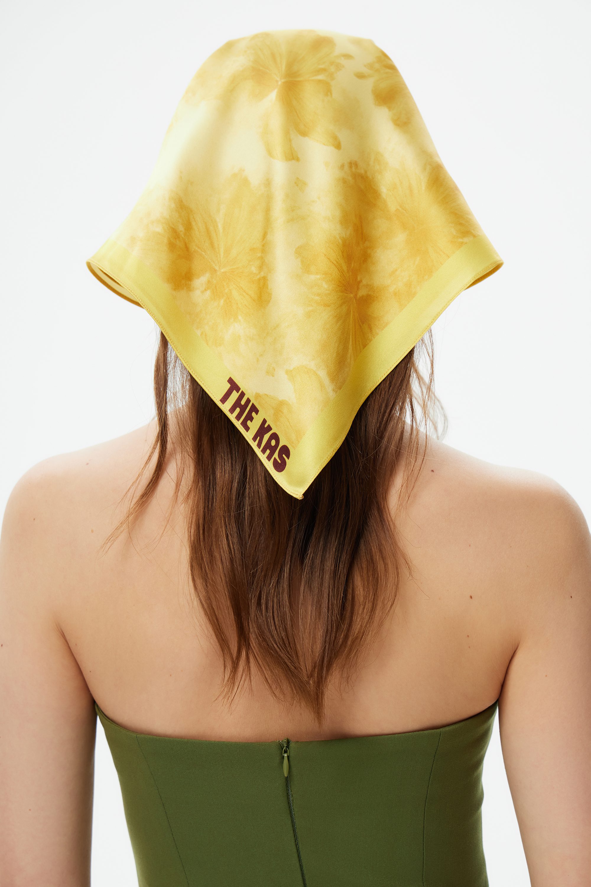 Шелковый платок Fleurs jaunes