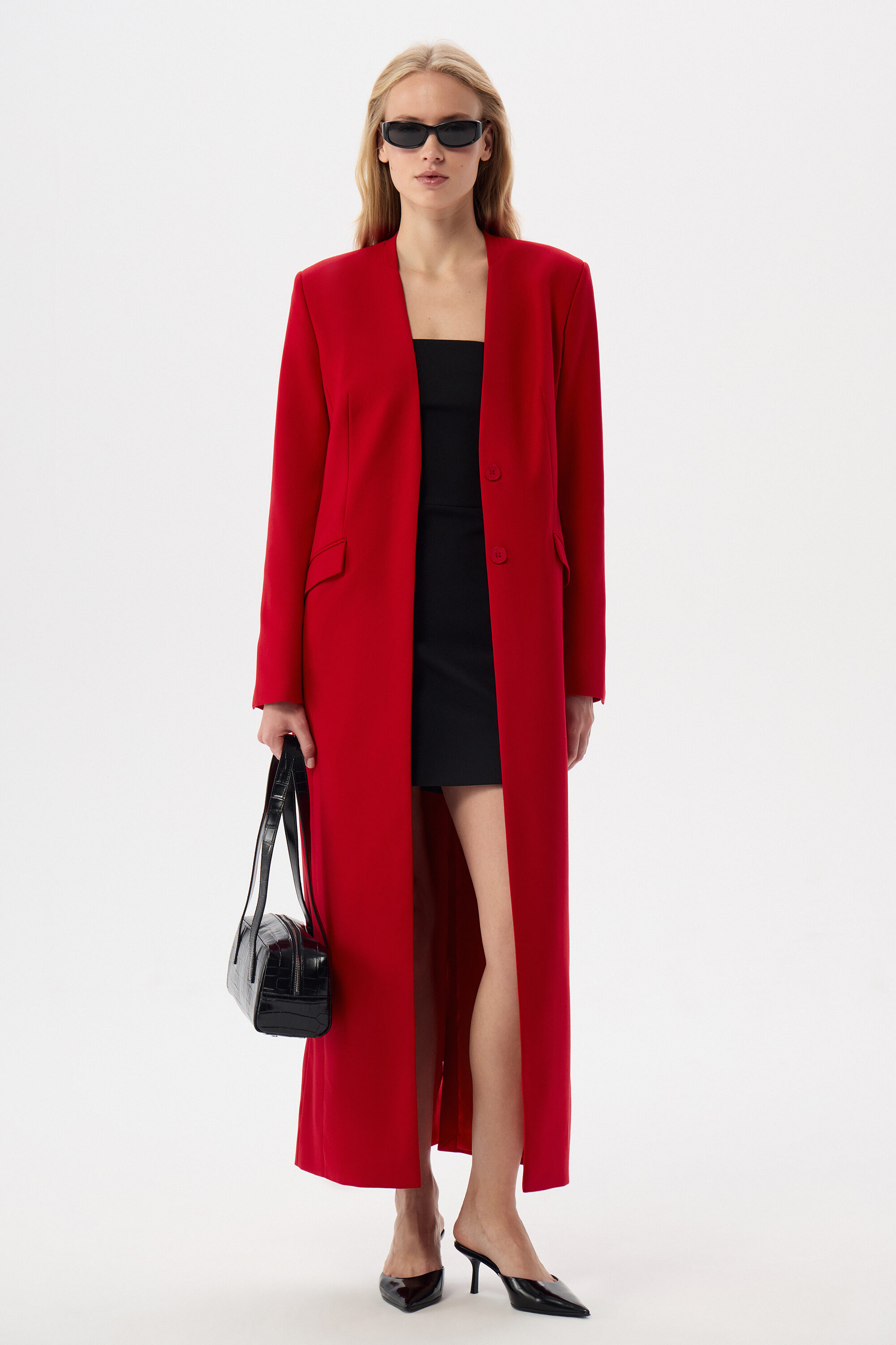 Удлиненный жакет Alma Red
