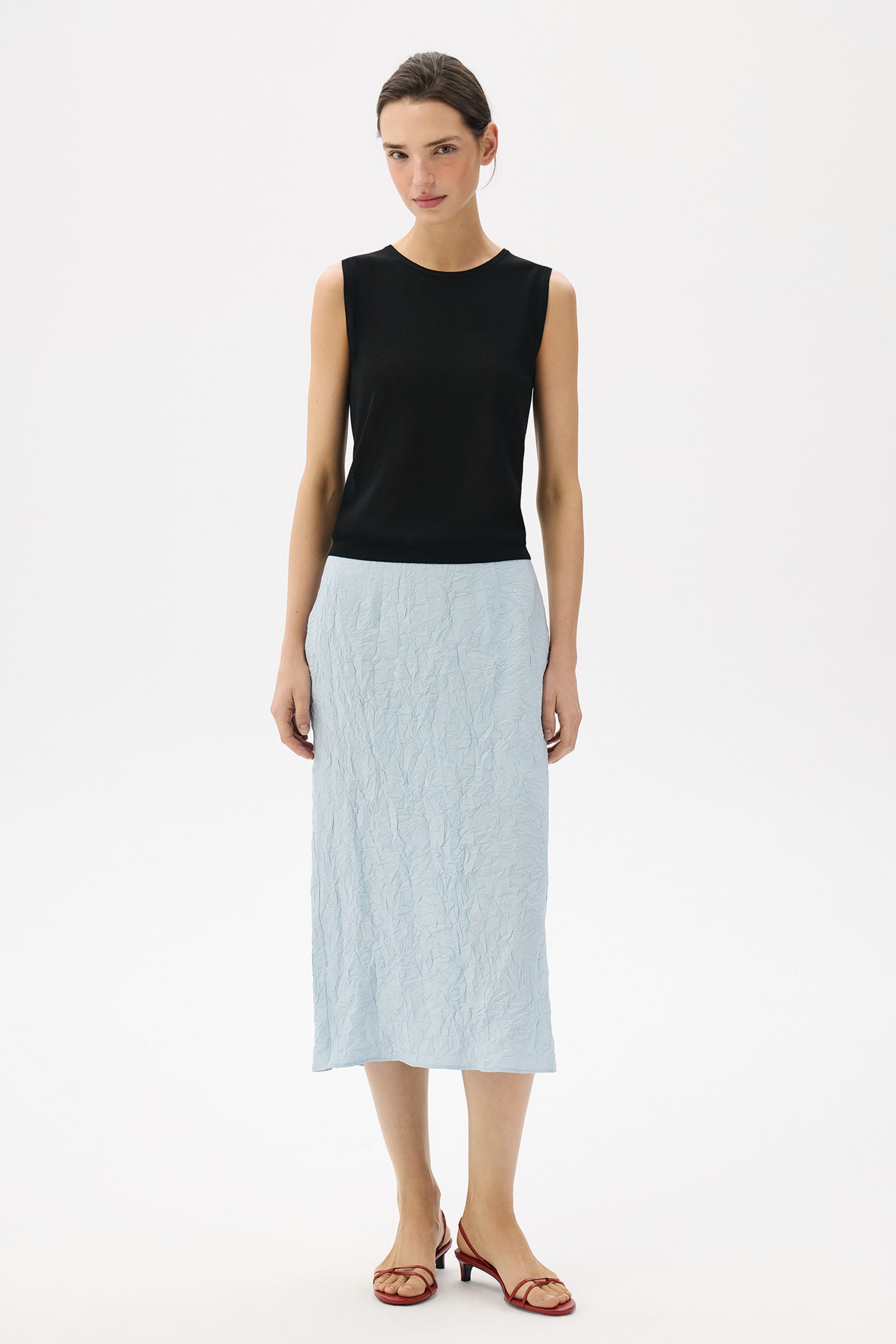 Топ из вискозы Voile noir