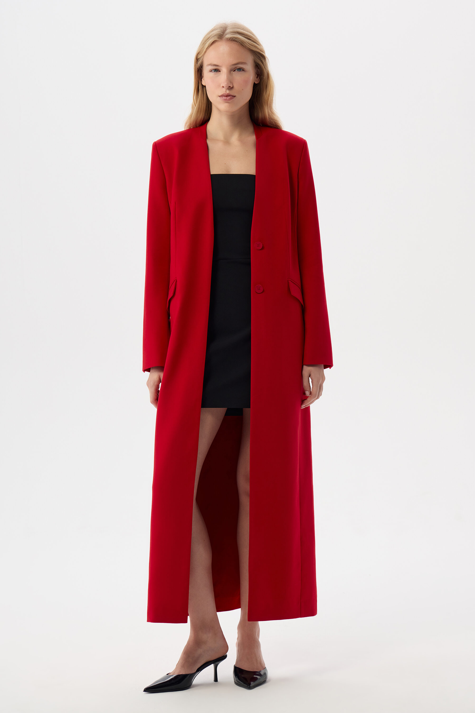 Удлиненный жакет Alma Red