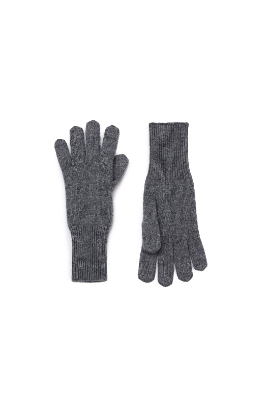 Перчатки из шерсти мериноса и кашемира Grey