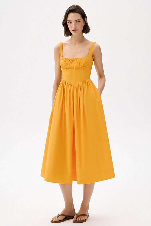 Платье со сборкой на спине Kendall