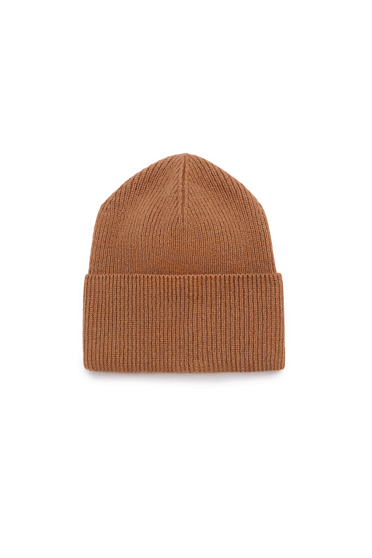 Шапка из шерсти мериноса и кашемира Brown