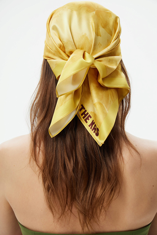 Шелковый платок Fleurs jaunes