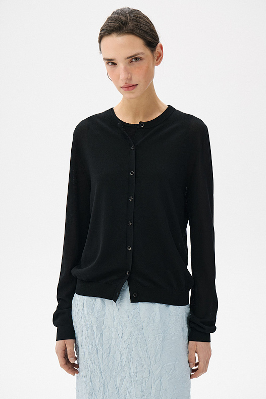 Кардиган из вискозы Voile noir