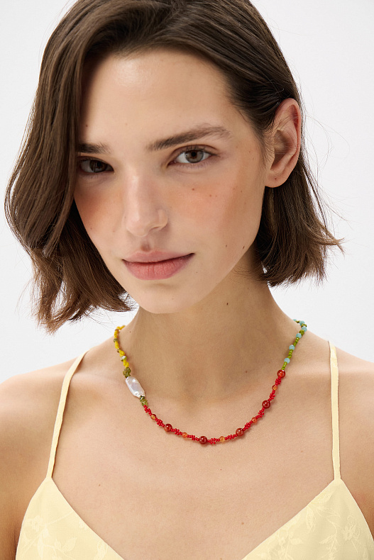 Ожерелье с ракушечным жемчугом Mosaic