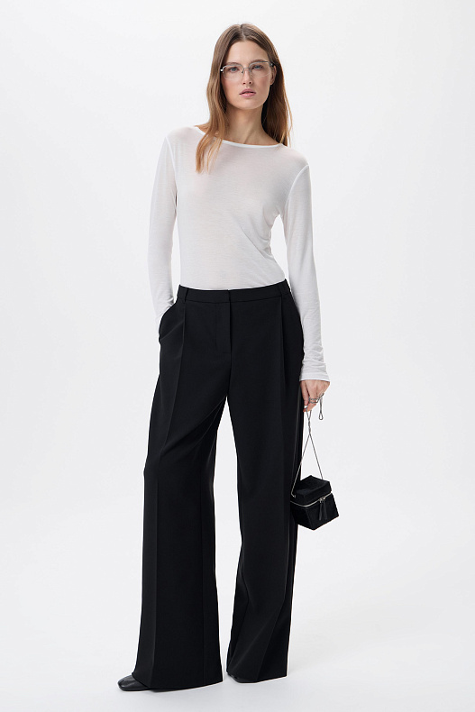 Брюки черные широкие