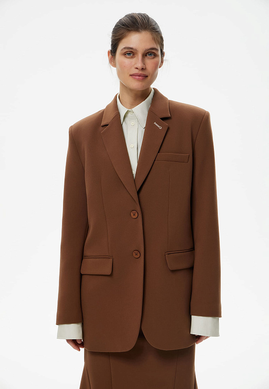 Жакет мужского кроя Snob brun