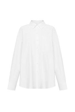 Рубашка белая хлопковая оверсайз