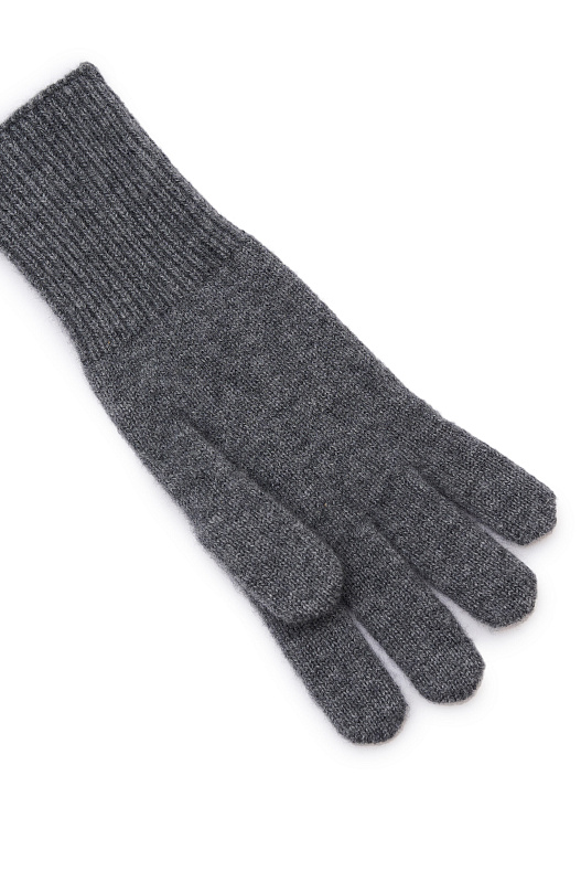 Перчатки из шерсти мериноса и кашемира Grey