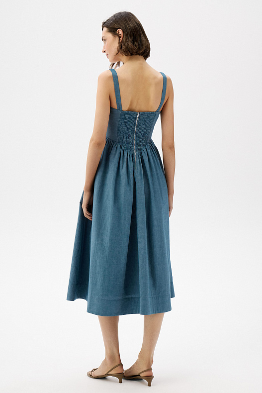 Платье со сборкой на спине Luisa