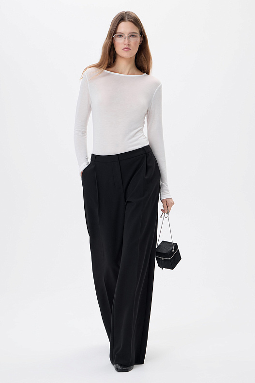 Брюки черные широкие